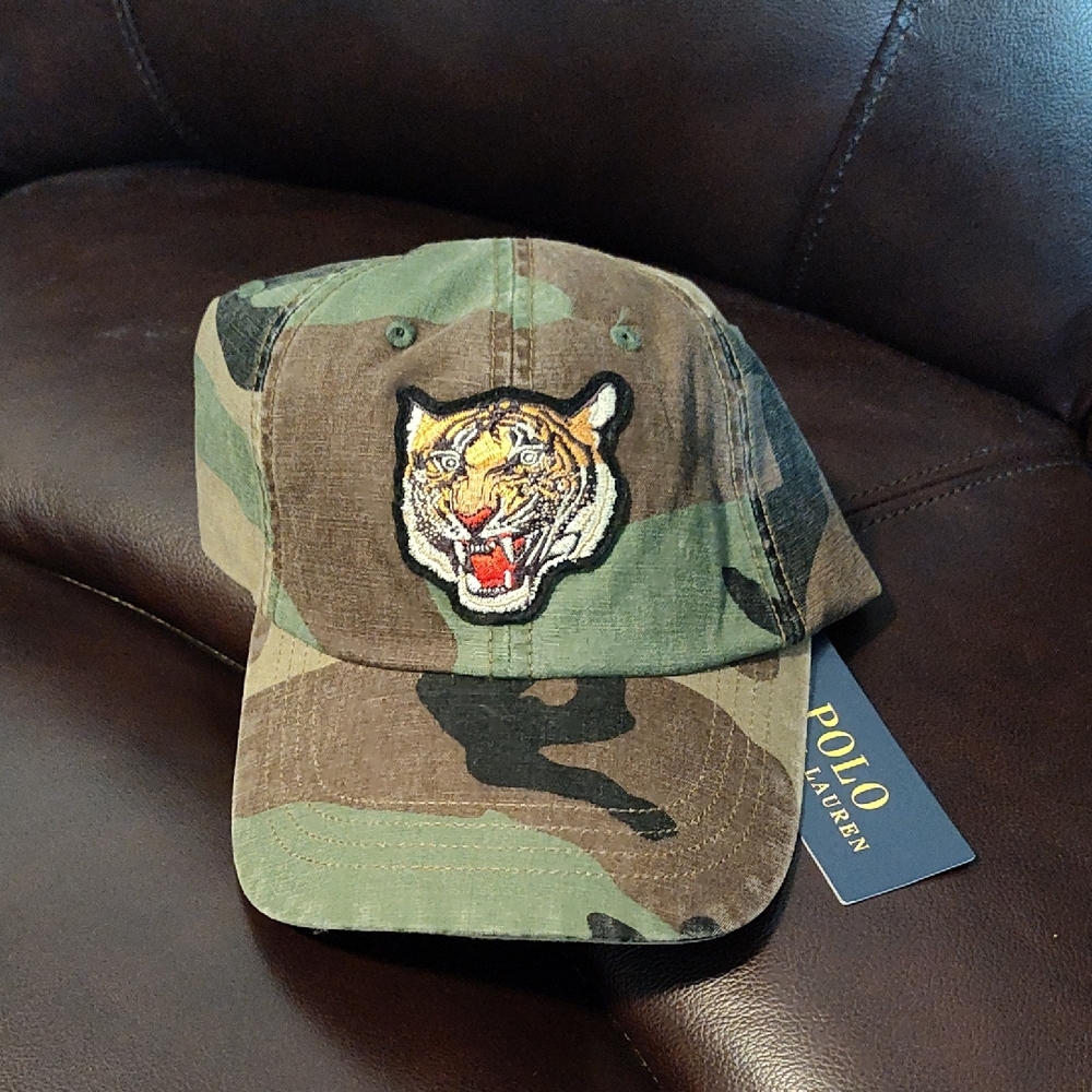 Polo Ralph Lauren Camo Tiger Patch Cap - Green/Brown